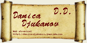 Danica Đukanov vizit kartica
